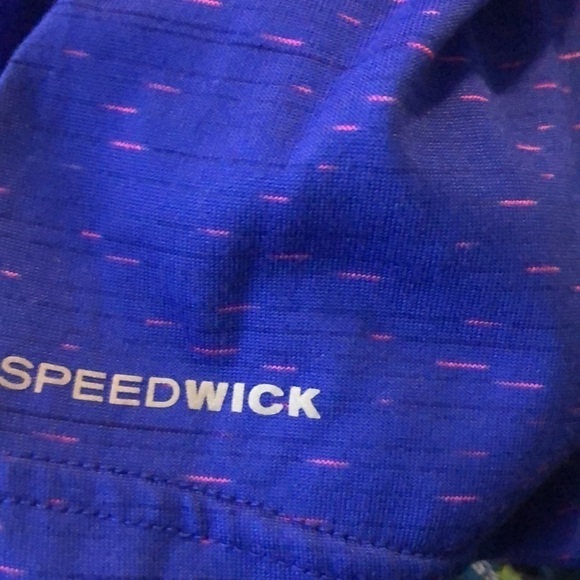 Reebok Tank Top Speedwick Blue Pink Speckled Tank Top L - Picture 5 of 6